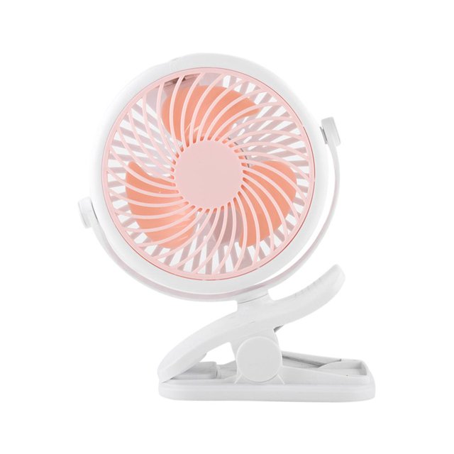 Ventidor alimentado por USB Rotación de 720 degree Ventidor portátil Ventidor de enfriamiento de verano Ventidor per - Rosa Baoblaze Mini clip en ventilador