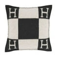 thumbnail image 5 of Woven Jacquard Pillow Pillow Case H Pillow H Blanket Cushion Sofa Wool Pillow Home Pillowcase - black, 5 of 6