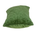 thumbnail image 3 of Olive Quilted Velvet Lumbar Throw Pillow, 3 of 3