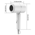 thumbnail image 3 of Kchsji Folding Hair Dryer, Negative Ion Hair Dryer with Constant Temperature, Fast Drying, Low Radiation, Lightweight, Foldable for Home and Salon Use, Moisturizing & Gentle, 3 of 3