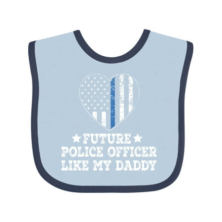 

Inktastic Future Police Officer Like Daddy Gift Baby Boy or Baby Girl Bib