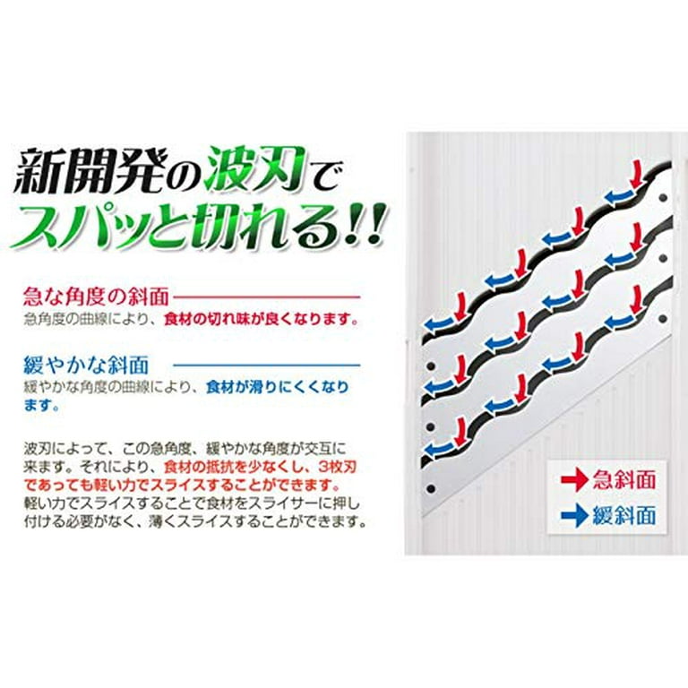 Arnest Triple Speed Triple Wave Japanese Mandoline Slicer – Japanese Taste