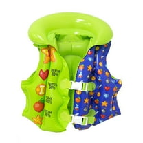 Hienoo Boys Girls Flotation Aid Life Jacket Lightweight Swimwear Inflatable Vest for Kids