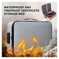 thumbnail image 3 of Fireproof Document Password Bag Travel Waterproof File Money Storage Safe Papers Zipper Safety Organizer Multi-Layer Card Case ,Your Exclusive Wealth Manager, 3 of 5