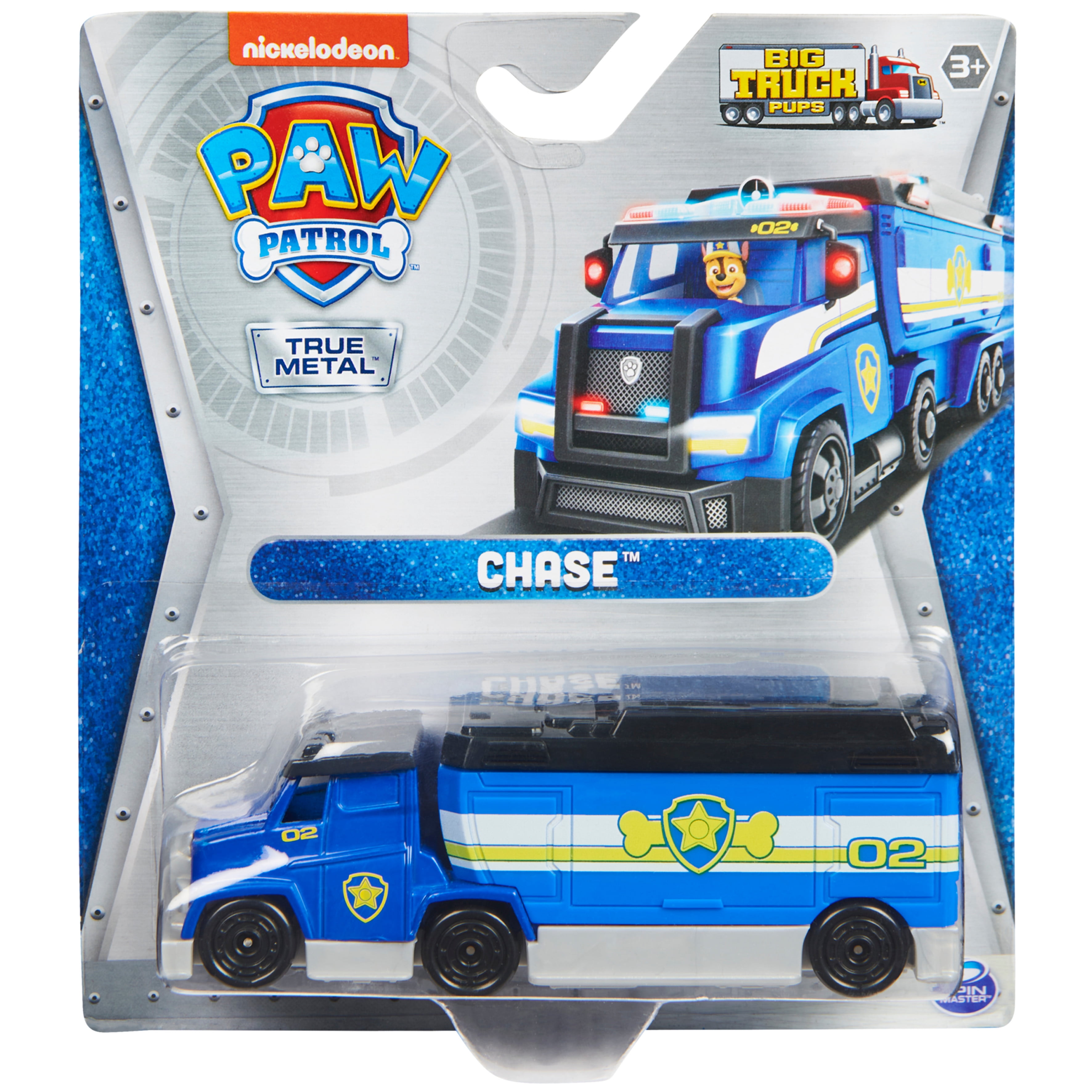 PAW Patrol, True Metal Chase Collectible Die-Cast Toy Trucks, Big Truck Pups Series 1:55 Scale