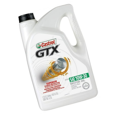 Castrol 10W-30 Conventional Motor Oil 03093 - Amber Ideal for Motorcycles and Engines - 5 Qt