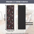 thumbnail image 4 of TSOVTHRID Skull Sword Rose Print Quilted Dining Room Chair Covers Comfy Adjustable Chair Seat Covers Stretchy Stain Resistant Chair Seat Cushion Protector Slipcovers, Set of 1, 4 of 7