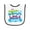 White and Black, variant on Inktastic Daddy is Worlds Best Nurse Baby Terry Cloth Bib