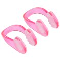 thumbnail image 1 of HLONK 2pcs Swimming Nose Clip Nose Protection Swimming Accessory for Adult (Pink), 1 of 7