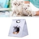 thumbnail image 3 of Casa de fieltro para mascotas, casa de fieltro para gatos, cueva de fieltro extraíble para gatos, cama de fieltro para mascotas, estética elegante, 3 of 10
