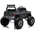 thumbnail image 4 of Chevrolet Cheyenne 24 Volt Ride on Toys for Kids, Joyracer Ride on Truck with Remote, Power Car Wheels with Bluetooth, USB, LED Lights, Gray, 4 of 8