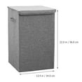 thumbnail image 4 of WASHWEPE Dirty Clothes Container Grey Fabric Multifunction Laundry Hamper 1Pack, 4 of 8