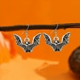 thumbnail image 4 of Top-kevin Perfect And Cute Gift For Women, Featuring A Halloween Dark Element Human Skeleton Frame & Bat & Spider & Pumpkin Design Lady's Jewelry Earrings And Pendants., 4 of 11