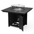 thumbnail image 4 of WestinTrends Helios Modern Outdoor Patio Propane 42" Square Fire Pit Table (Rocks Not Included), Black, 4 of 14