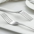 thumbnail image 5 of Bestdin 24 Pieces Forks Set, 8.2" Stainless Steel Dinner Forks Silverware, Pattern Design Mirror Polished Table Forks, Dishwasher Safe, Flatware Forks Use for Home, Kitchen or Restaurant, 5 of 8
