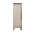 thumbnail image 5 of Bijou Hall 54" Tall 2-Door Storage Cabinet, Distressed White, 5 of 10