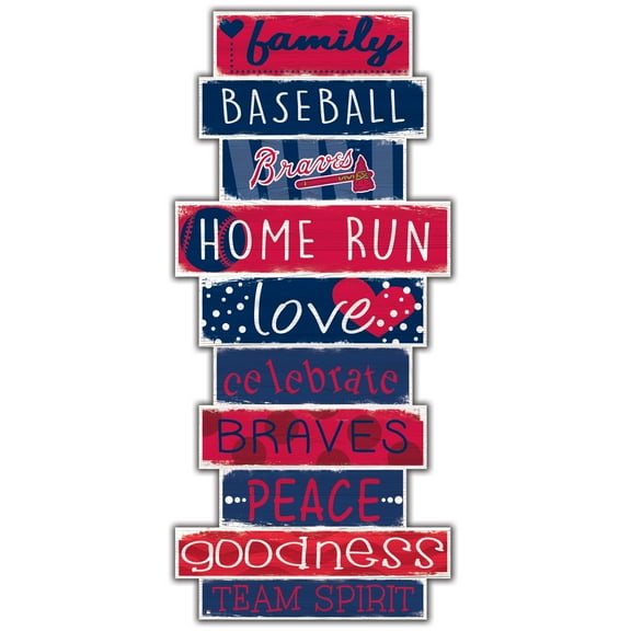 Atlanta Braves 5'' x 24'' Celebrations Stack Sign