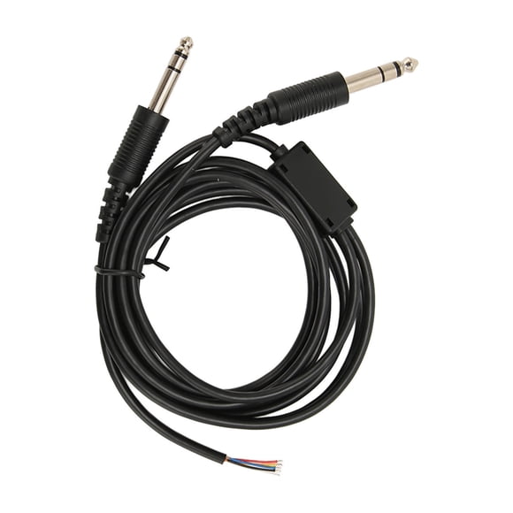 Cable De Repuesto Para Auriculares De Aviación, Enchufe De Micrófono De 3/16 Pulgadas, Cable De Auriculares De Aviación De 6,6 Pies Para Auriculares De Aviación