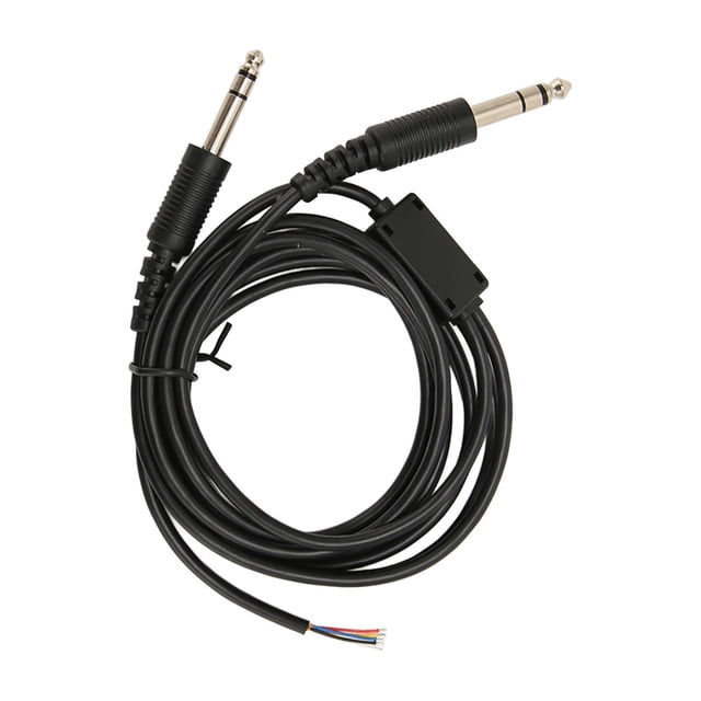 Cable De Repuesto Para Auriculares De Aviación, Enchufe De Micrófono De 3/16 Pulgadas, Cable De Auriculares De Aviación De 6,6 Pies Para Auriculares De Aviación