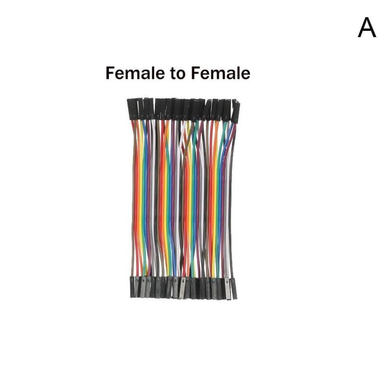 10cm Mm Ff Mf Dupont Jumper Wire Cable For Breadboard 2.54mm B9E5