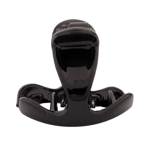 PINZA DE PELO CARAVAN® EXTRA GRANDE ERGUIDA MUELLE CHAROL NEGRO