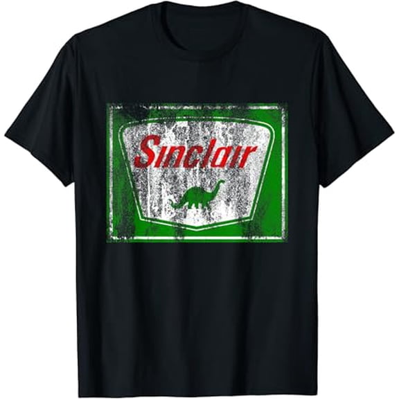 Vintage Dinosaur Gas Station Sign T-Shirt