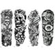 thumbnail image 1 of Kit Pegatinas Artísticas Tatuaje Temporal Brazo Corporal Con Calavera para Hombres Y Mujeres 170x480mm, 1 of 9
