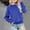 Blue, variant on Lilgiuy Girls Casual Long Sleeve Sweatshirt Crew Neck Cute Pullover Relaxed Fit Tops