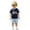 00-Blue147, variant on Hienoo Infant Boys Cartoon Train Embroidery Short Sleeve T Shirt Shorts Set Casual Outfits
