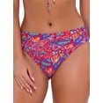 thumbnail image 3 of Sunsets Women's Swimwear Rue Paisley Hannah High Waist Bikini Bottom, 3 of 6