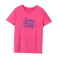 thumbnail image 3 of Camiseta para mujer Ropa de verano Camisa con cuello redondo para uso diario Viaje Regalo de mujer SG, 3 of 7