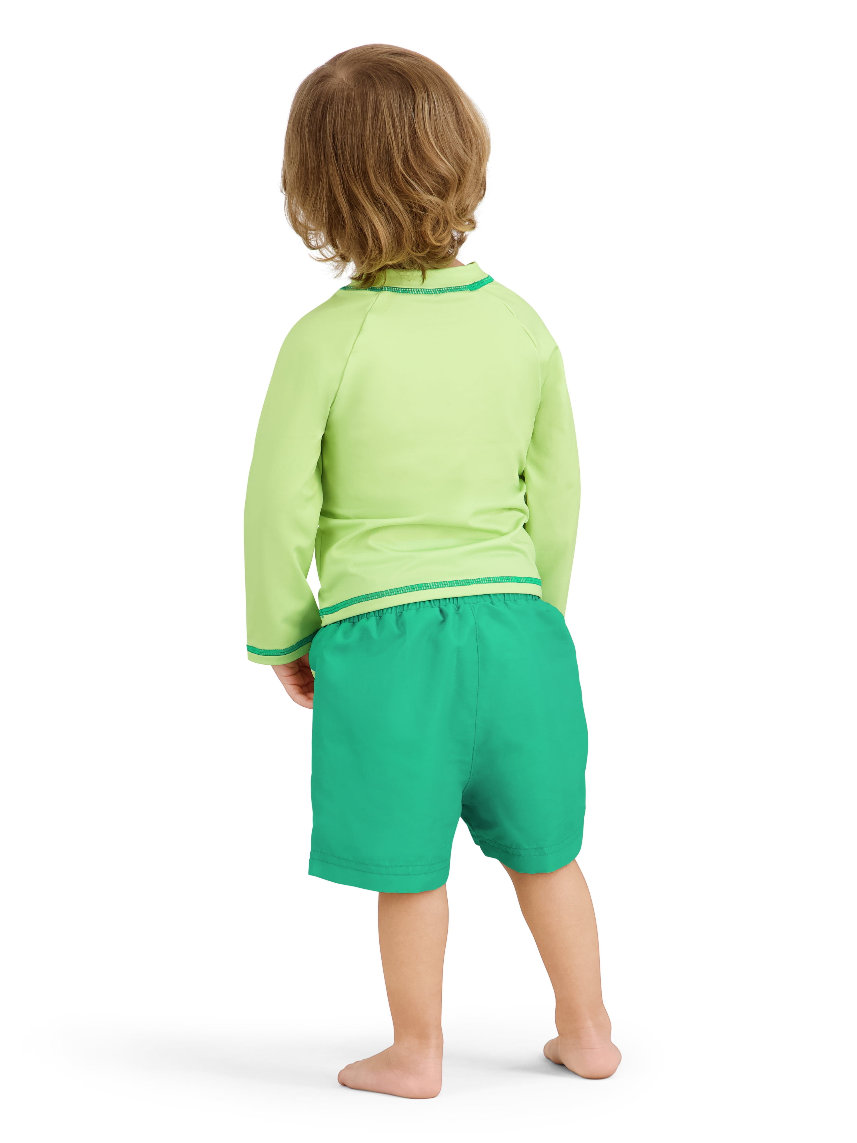 Character Toddler Boy Rash Guard Swim Set with Coverup, 3- Pieces, Sizes 12M- 5T