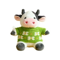 YATAV Adorable Palm Pals Heart Cow Stuffed Animal - Pocket-Sized Play - Collectable Fun - Everlasting Companion - Birthday Christmas Gifts 9 Inches(D)