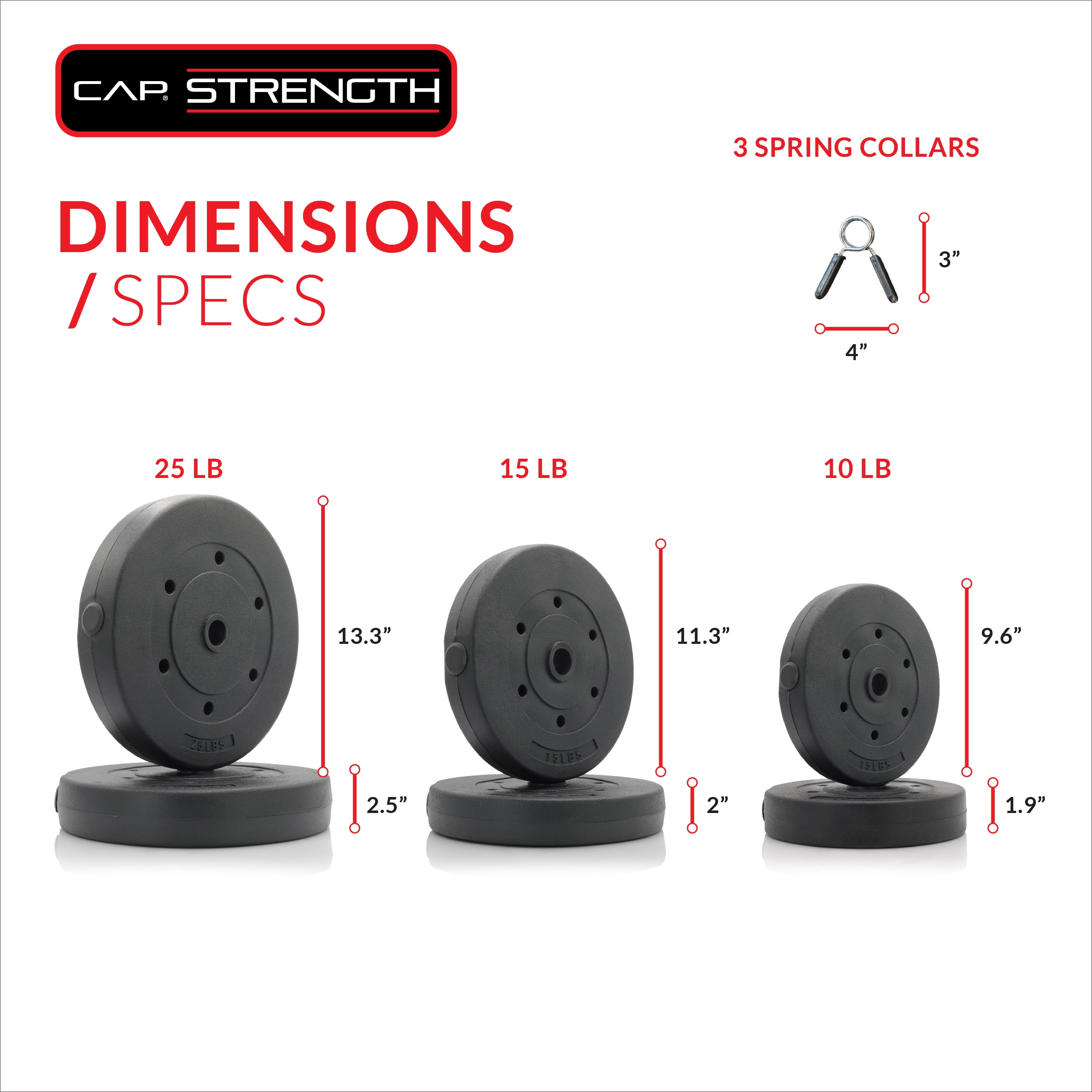 Cap Strength Standard leverage bench with 100lbs Vinyl Weight Plates