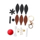 thumbnail image 3 of Kit de costura para llaveros DIY, colgante de globo aerostático, llavero de coche, colgante colorido Negro y marrón, 3 of 9