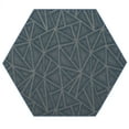thumbnail image 1 of Furnish My Place Indoor Floor Rug - 2 ft. Hexagon, Blue, Geometrical Print, Customized Area Rug for Bedrooms, Hallways, Living Rooms, 1 of 5