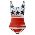 thumbnail image 2 of Aayomet Modest Swimsuits for Women Mock Neck Zipper Short Sleeve Bathing Suit,Red L, 2 of 4