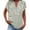 Khaki C, variant on Enjoytime Womens Blouses Vintage Printed V-Neck Short Sleeve Shirts Spring Summer Business Casual Plus Size Womens Tops Khaki L
