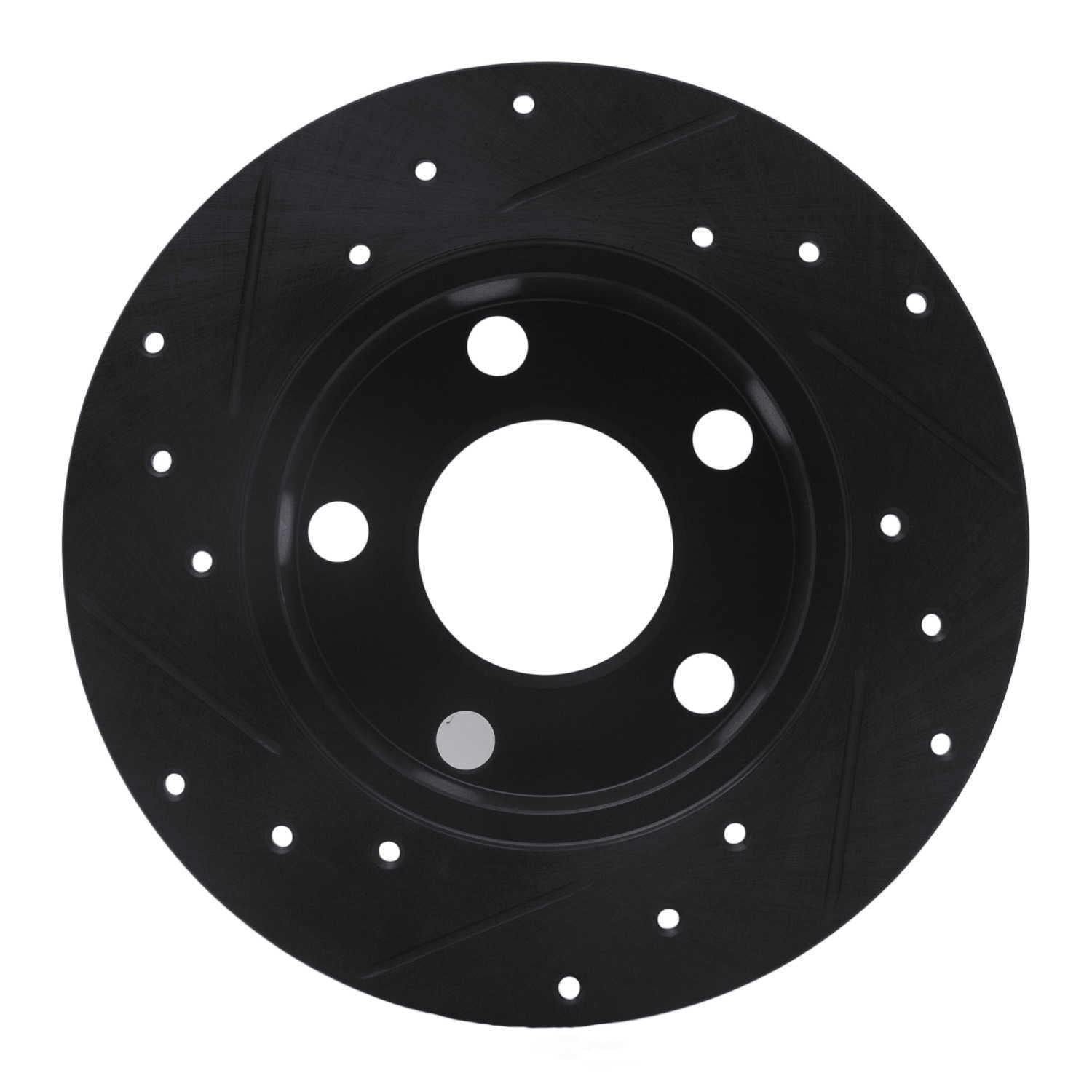 Dynamic Friction Company 633-74011R DFC Brake Rotor - Drilled And Slotted - Black