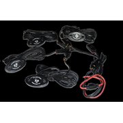Flashtech 4 Pod LED Rock Lights Kit with Controller Underglow LED Neon Light Kit for Jeep Off Road Trucks ATV SUV Boat - Amber