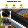 thumbnail image 4 of VEVOR Cepillo protector de canalones con cerdas de 60 pies de longitud, 4.33 pulgadas (diámetro) protector de hojas para canalones de 5 pulgadas, cepillo de canalones de alambre de acero galvanizado, 4 of 9