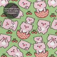 thumbnail image 5 of Shower Curtain, Parent-Child Cute Pig Pink Waterproof Fabric Plastic Shower Curtain, Drying Fast Bathroom Curtain with 9 Buttonholes, Ruffle Shower Curtain 60x72in, 5 of 8