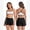 Black, variant on Womens workout sets Contrast Sports Bra and anti-squat Shorts with Pockets for Pilates, yoga, gym