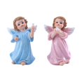 thumbnail image 2 of 2X Little Angel Statue Ornaments Clearance! Set of 2 Cherubs Angels Resin Garden Statue Figurine Indoor Outdoor Home Garden Decoration Adorable Angel Sculpture Memorial Statue, 2 of 9