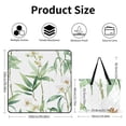 thumbnail image 2 of Elegant Watercolor Orchids Bamboo Leaves Pattern Outdoor Picnic Blanket, Foldable Waterproof Beach Mat, Portable Beach Blanket for Beach Camping, Hiking, Family Concerts, 2 of 7