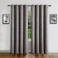 thumbnail image 3 of Warm Home Designs 1 Pair of 54 x 84 Light Grey Blackout Curtains with Embossed Textured Damask Pattern. EV Grey 2x54x84, 3 of 6
