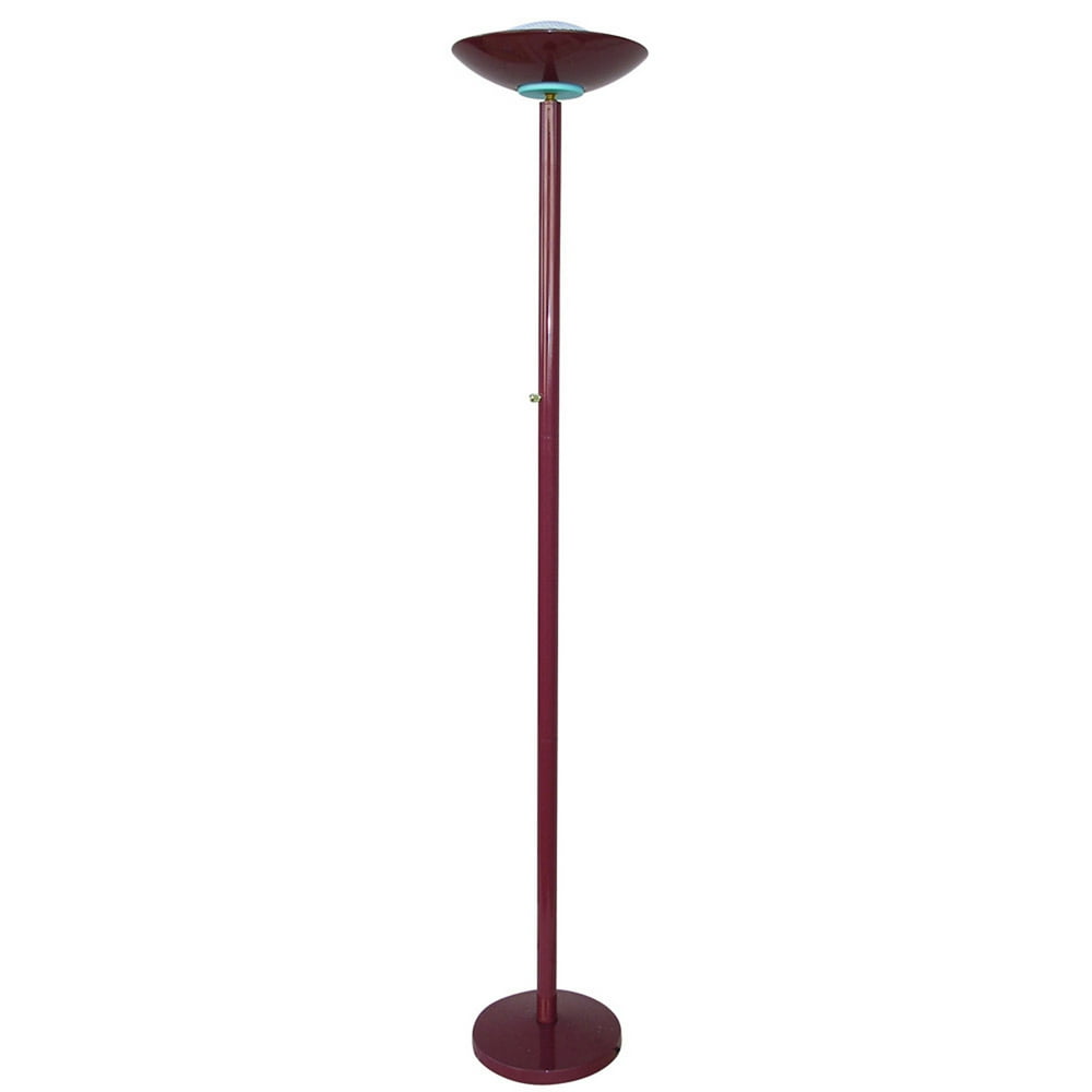 ORE International 190W Halogen Torchiere Floor Lamp, Burgundy Walmart