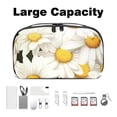 thumbnail image 3 of Daisy Portable Oxford Cloth Waterproof Charger Case and Electronic Travel Case Organizer, Small Outdoor Storage Box for PC Case - 5.9x9.44x3.14 in., 3 of 6
