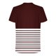thumbnail image 4 of Blusas y camisas de manga corta con cuello redondo para hombre, blusa informal de poliéster con hombros descubiertos, estampado a rayas y manga corta para hombre., 4 of 5