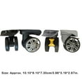 thumbnail image 4 of 2 Pieces Suitcase Wheels Wear-resistant 360 Rotation Noiseless Cases Casters Easy-Installation Replacement Wheel School Home Two Wheel/Light Gray, 4 of 7